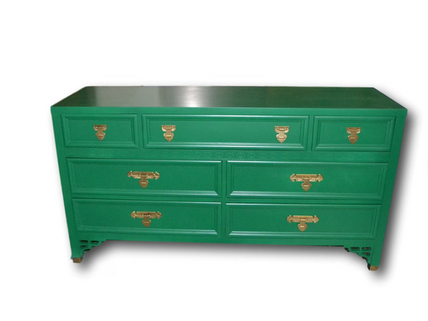 Vintage Dixie Shangri-La Seven Drawer Dresser Available for Custom Lacquer!