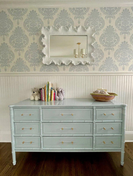 Henry Link Faux Bamboo Bali Hai Collection Triple Dresser Available for Custom Lacquer! - Hibiscus House