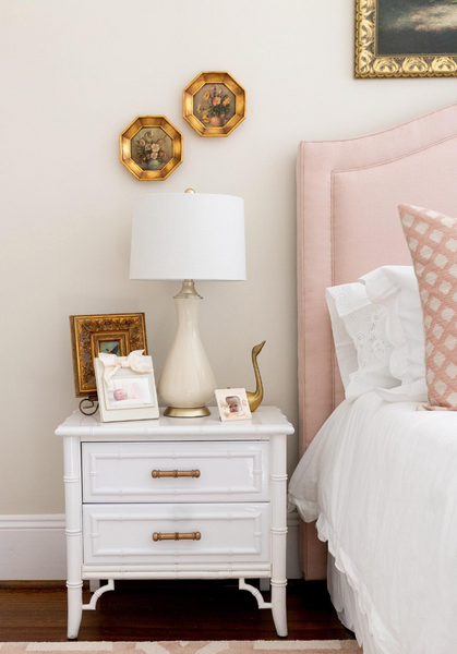 Single Vintage Dixie Aloha Faux Bamboo Nightstand Available for Custom Lacquer! - Hibiscus House