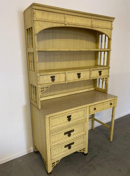 Vintage Dixie Shangrilah Desk with Hutch Available For Custom Lacquer! - Hibiscus House