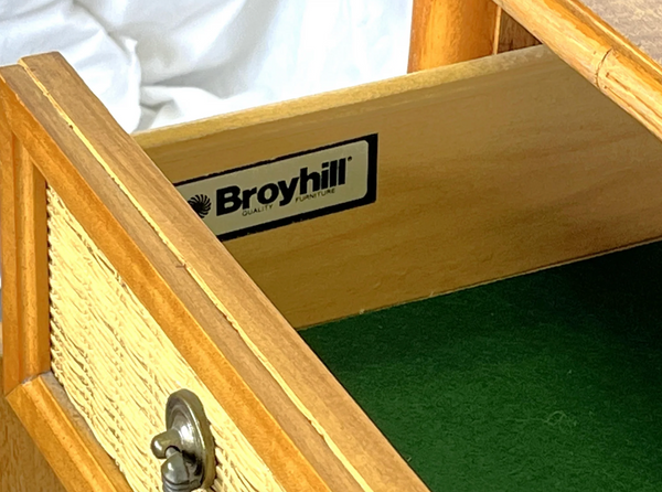 Vintage Broyhill Furniture Faux Bamboo Server Available for Customization