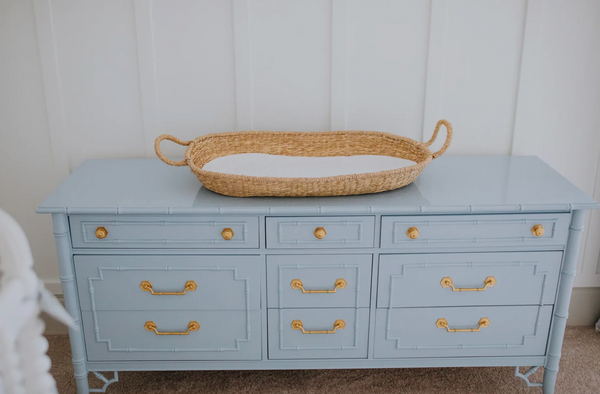 Vintage Thomasville Allegro Faux Bamboo Seven Drawer Dresser Available for Lacquer! - Hibiscus House