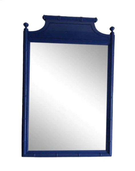 Vintage Henry Link Faux Bamboo Pagoda Mirror Available for Customization! - Hibiscus House