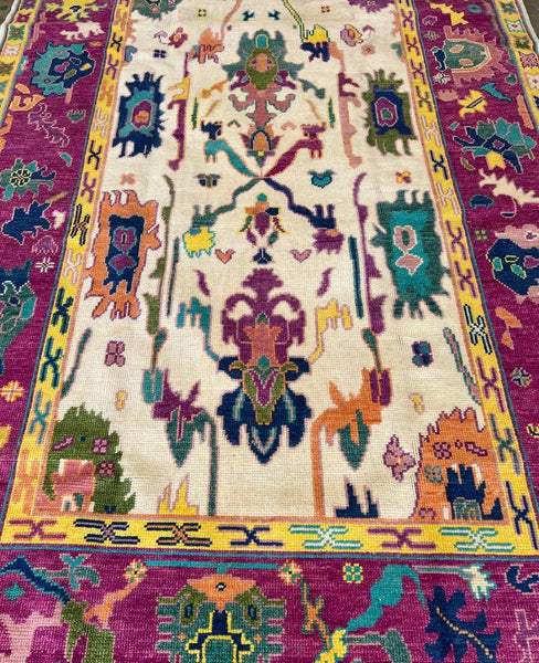 8'x10' Lisa Frankly English Village Lane Modern Oushak Rug - Hibiscus House