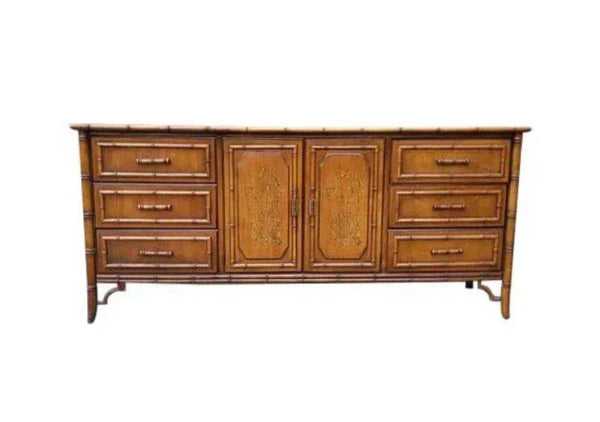 Vintage Dixie Furniture Company "Aloha Collection" Dresser/Credenza Available for Custom Lacquer - Hibiscus House