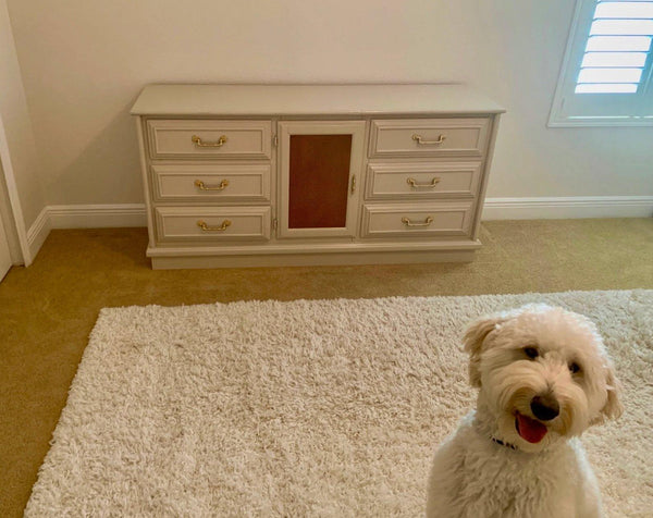 Vintage Faux Bamboo and Cane Credenza Available for Customization - Hibiscus House