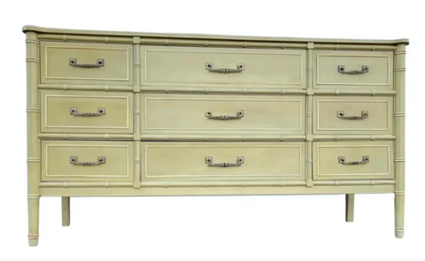 Vintage Henry Link Bali Hai Collection Faux Bamboo Triple Dresser Available to Customize!