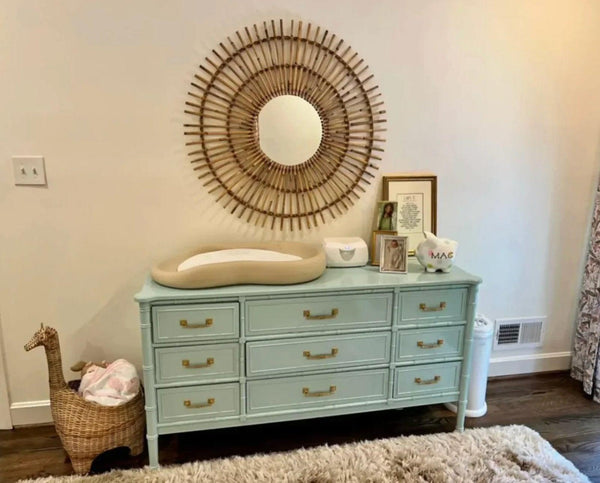 Vintage Henry Link Bali Hai Collection Faux Bamboo Triple Dresser Available to Customize! - Hibiscus House