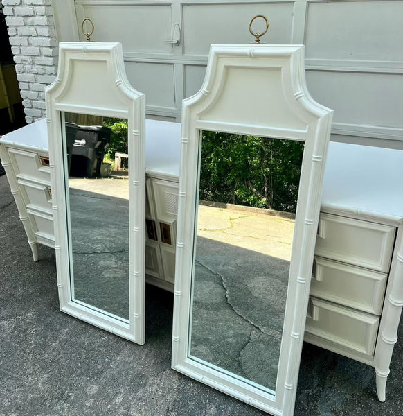 Vintage Stanley Furniture Narrow Mirror Pair Available for Custom Lacquer!