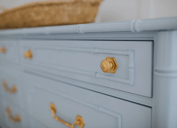 Vintage Thomasville Allegro Faux Bamboo Seven Drawer Dresser Available for Lacquer! - Hibiscus House