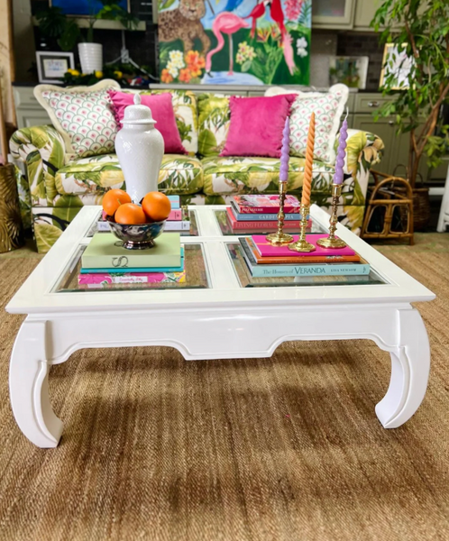 Vintage Henredon Burl Wood Rectangular Coffee Table Available for Custom Lacquer