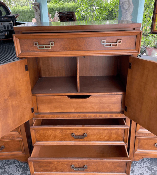 Vintage Henry Link Mandarin Collection Armoire Available for Custom Lacquer!