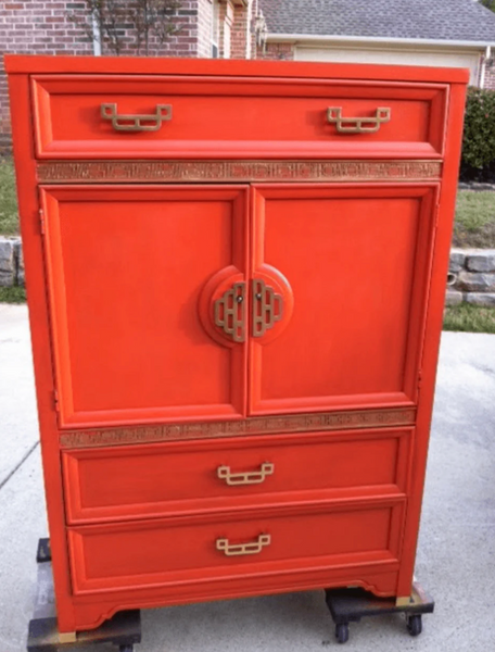 Vintage Henry Link Mandarin Collection Armoire Available for Custom Lacquer!