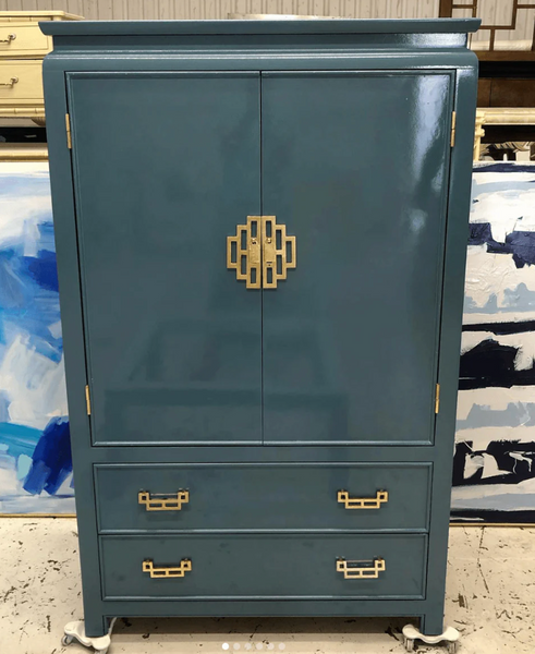 Vintage Henry Link Mandarin Collection Armoire Available for Custom Lacquer!