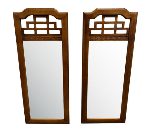 Vintage Henry Link Mandarin Mirror Pair Available for Custom Lacquer!