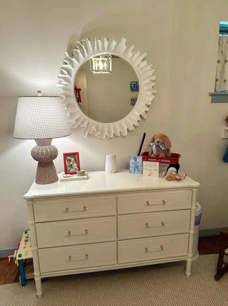 Vintage Classic Faux Bamboo Six Drawer Dresser Available to Customize!