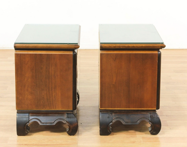 Vintage Pair of Broyhill Furniture Premier Ming Dynasty Nightstands Available for Custom Lacquer!