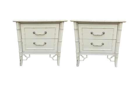 Vintage Thomasville Allegro Nightstands or End Table Pair Available for Custom Lacquer!