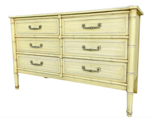 Vintage Henry Link Bali Hai Double Six-Drawer Dresser Available to Customize!