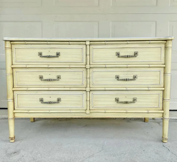 Vintage Henry Link Bali Hai Double Six-Drawer Dresser Available to Customize!