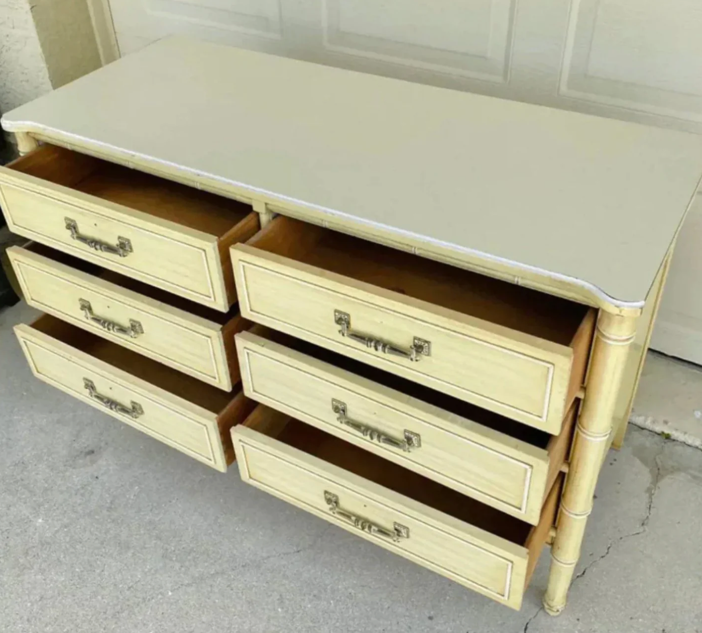 Vintage Henry Link Bali Hai Double Six-Drawer Dresser Available to