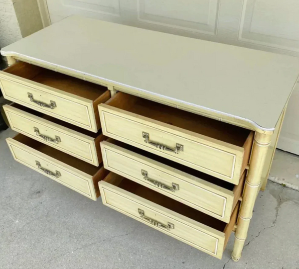 Vintage Henry Link Bali Hai Double Six-Drawer Dresser Available to Customize!