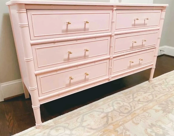 Vintage Henry Link Bali Hai Double Six-Drawer Dresser Available to Customize!