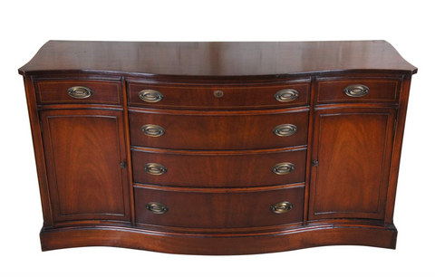 Gorgeous Bassett Furniture Bow-front Buffet Available for Custom Lacquer!