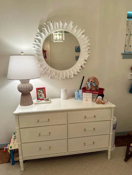 Vintage Classic Six Drawer Faux Bamboo Style Double Dresser Available to Customize!