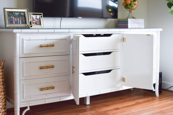 Vintage Dixie Aloha Faux Bamboo Credenza Available to Customize!