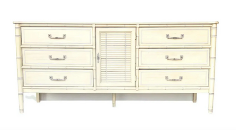 Henry Link Bali Hai Shutter Door Credenza Available for Custom Lacquer!