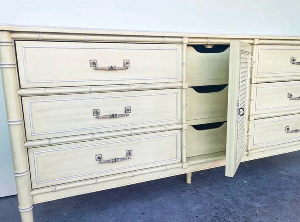 Henry Link Bali Hai Shutter Door Credenza Available for Custom Lacquer!