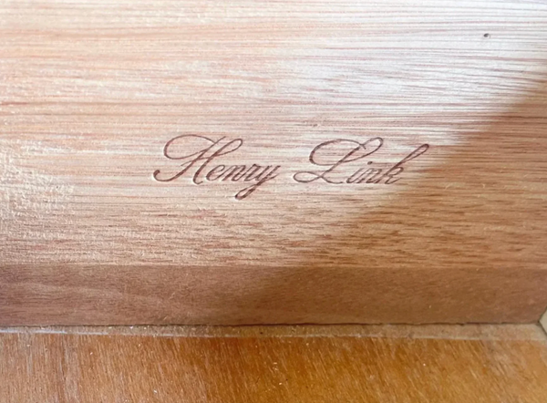 Vintage Henry Link Bali Hai Bamboo Shutter Door Credenza Available for Custom Lacquer!