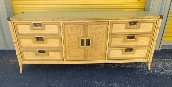 Vintage Stanley Furniture Faux Bamboo Credenza-Style Dresser Available for Custom Lacquer!