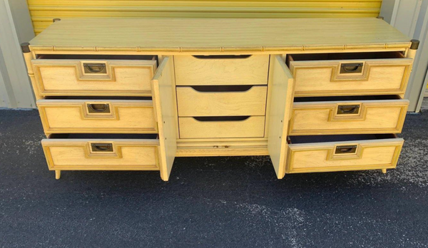 Vintage Stanley Furniture Faux Bamboo Credenza-Style Dresser Available for Custom Lacquer!