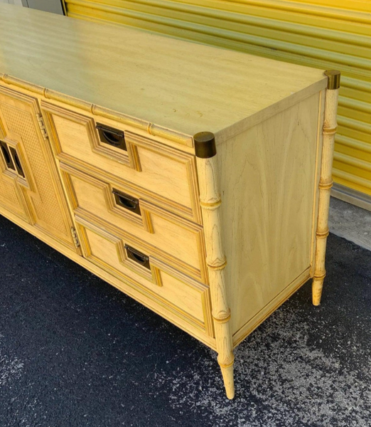 Vintage Stanley Furniture Faux Bamboo Credenza-Style Dresser Available for Custom Lacquer!