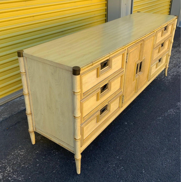 Vintage Stanley Furniture Faux Bamboo Credenza-Style Dresser Available for Custom Lacquer!