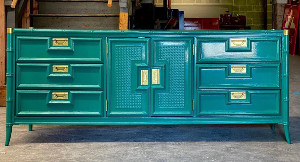 Vintage Stanley Furniture Faux Bamboo Credenza-Style Dresser Available for Custom Lacquer!