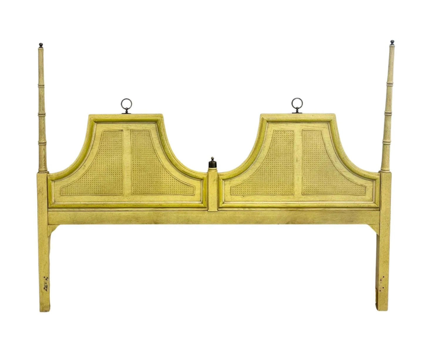 Vintage Stanley Furniture Faux Bamboo Pagoda Style King Headboard Available for Custom Lacquer!