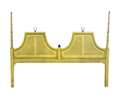 Vintage Stanley Furniture Faux Bamboo Pagoda Style King Headboard Available for Custom Lacquer!