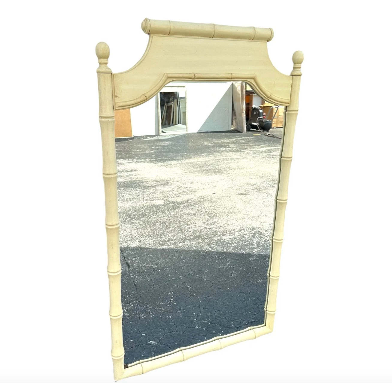 Vintage Dixie Furniture Faux Bamboo Mirror Available for Custom Lacquer