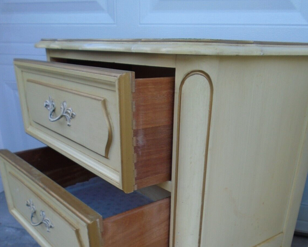 Vintage Henry Link Provincial Style Two Drawer Nightstand Pair Available for Custom Lacquer!