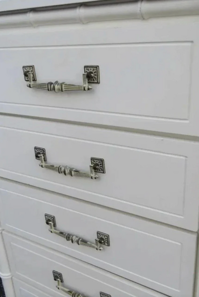 Vintage Classic Faux Bamboo Six Drawer Lingerie Chest Available for Custom Lacquer!