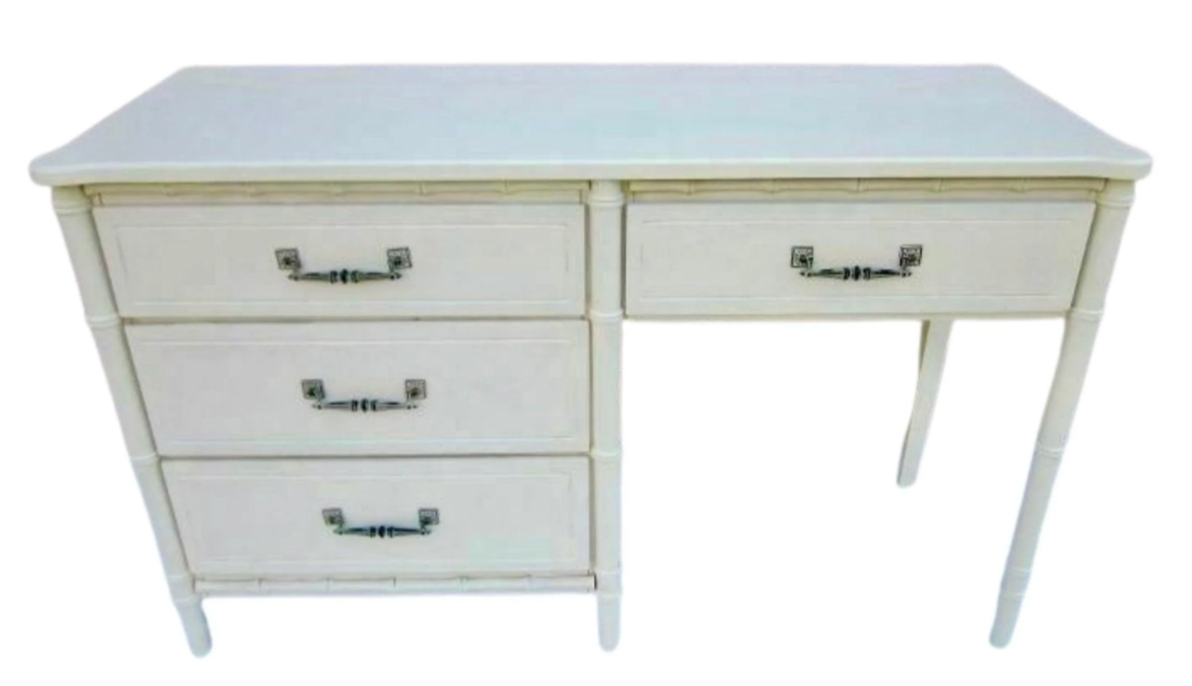 Vintage Classic Faux Bamboo Desk Available for Custom Lacquer!!