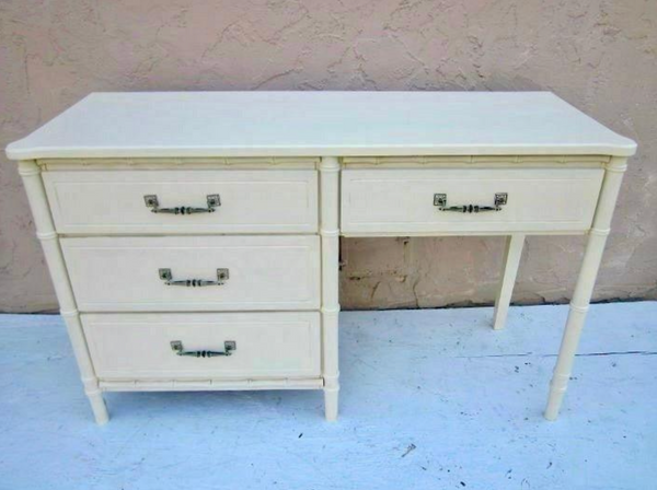 Vintage Classic Faux Bamboo Desk Available for Custom Lacquer!!
