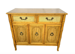 Vintage Broyhill Faux-Bamboo 38" Server Available for Custom Lacquer!