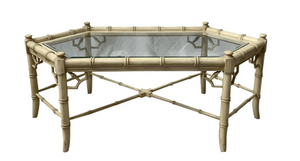 Vintage Thomasville Allegro Faux Bamboo Coffee Table Available for Custom Lacquer!