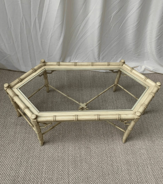Vintage Thomasville Allegro Faux Bamboo Coffee Table Available for Custom Lacquer!