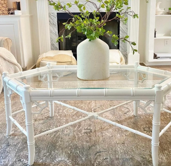Vintage Thomasville Allegro Faux Bamboo Coffee Table Available for Custom Lacquer!