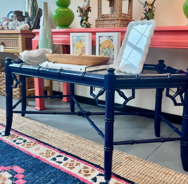 Vintage Thomasville Allegro Faux Bamboo Coffee Table Available for Custom Lacquer!